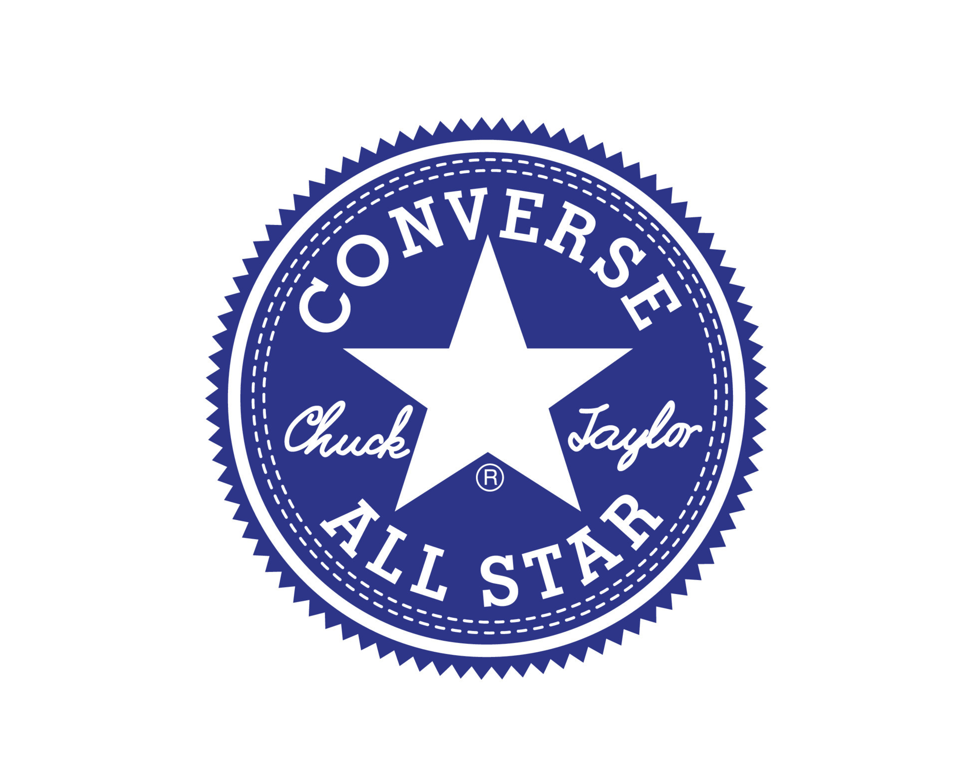 Converse All Star Logo Brand Shoes Blue Symbol Design Vector ...