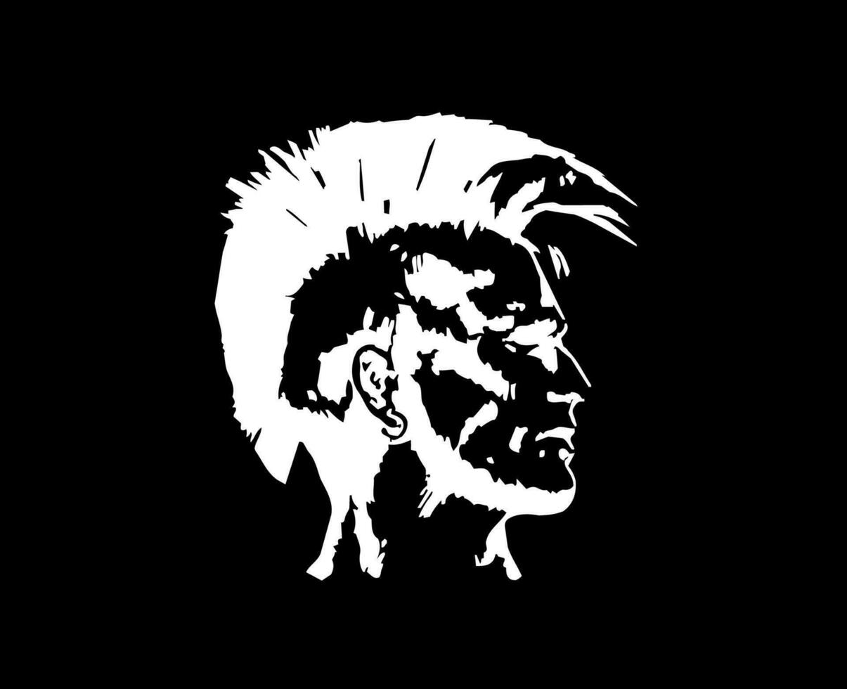Diesel Logo Brand Symbol Face White Design luxury Clothes Fashion Vector Illustration With Black Background