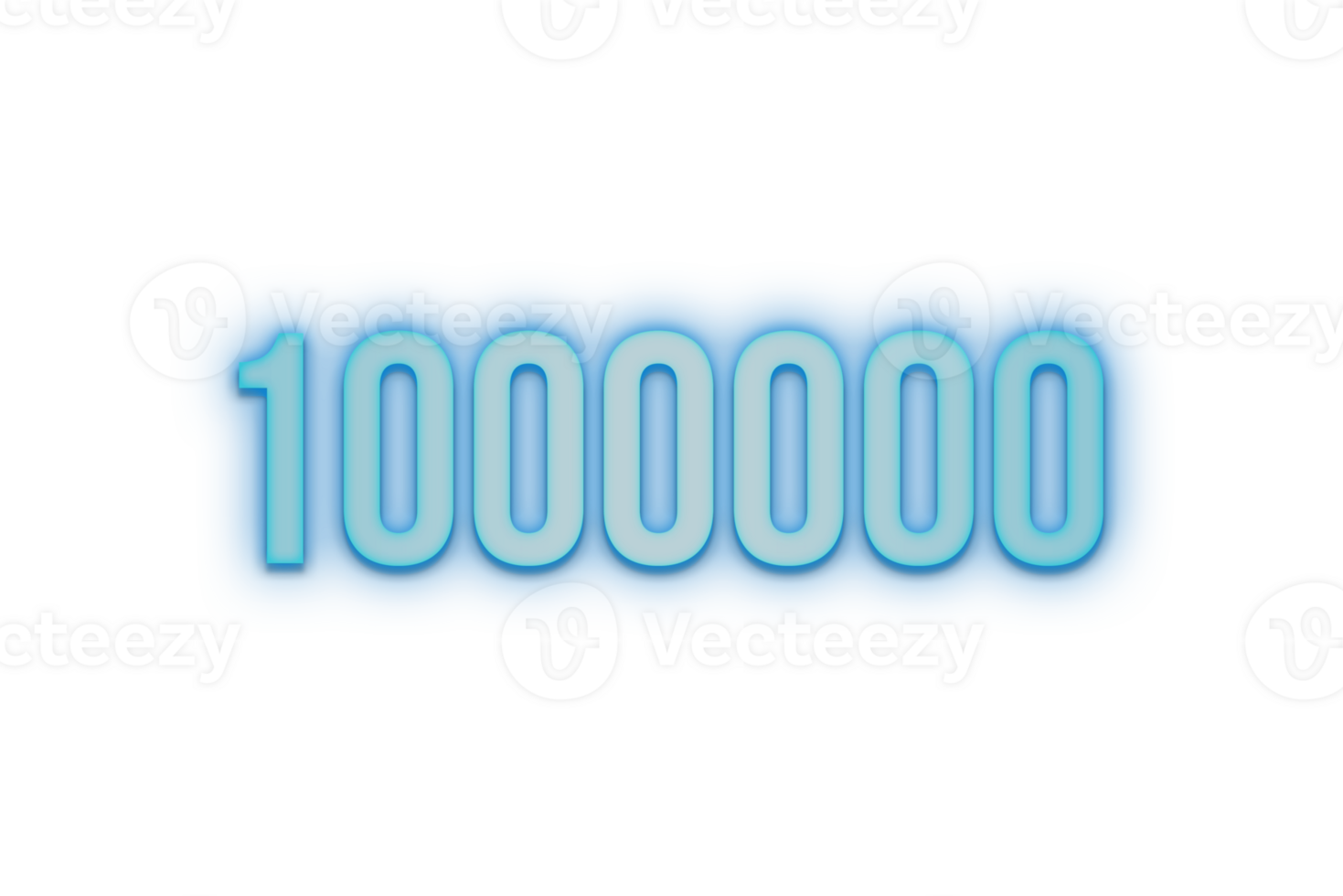 1000000 subscribers celebration greeting Number with bannrneone design png