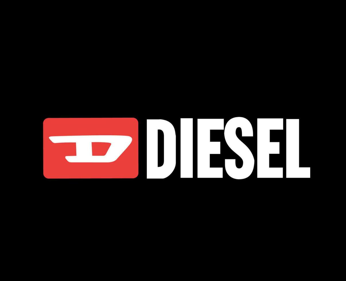 diesel marca logo símbolo diseño lujo ropa Moda vector ilustración con negro antecedentes