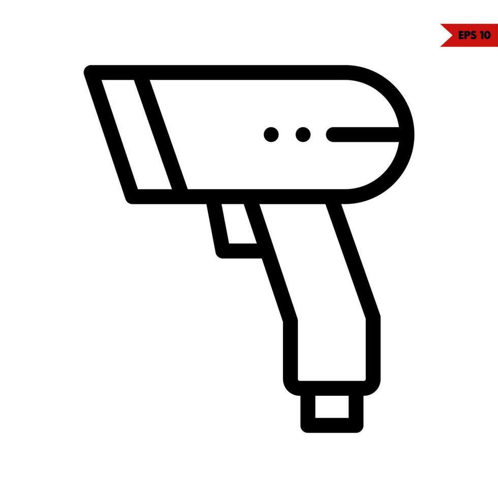 hair dryer line icon vector