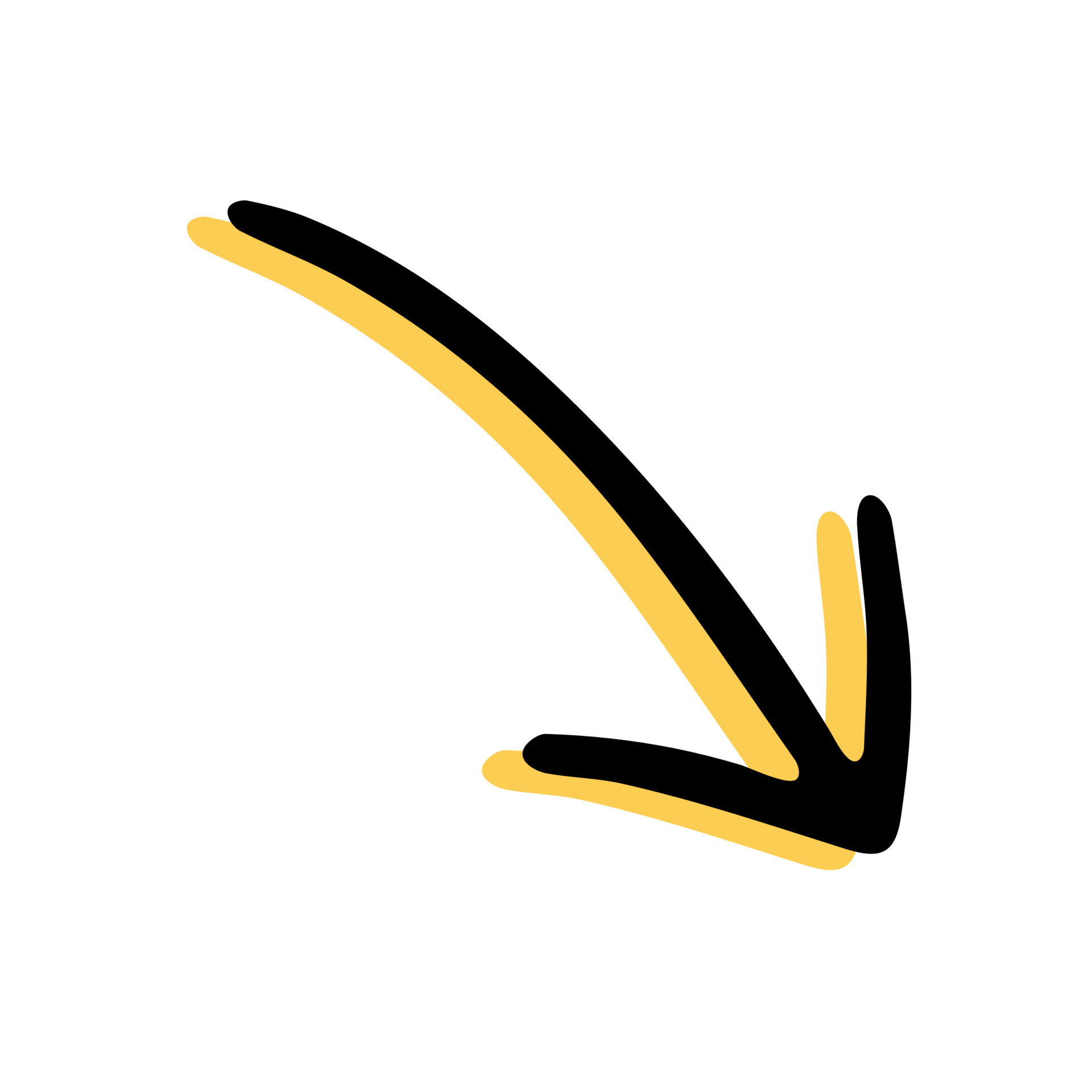 Simple sketch line style element. Doodle cute ink pen arrow on white