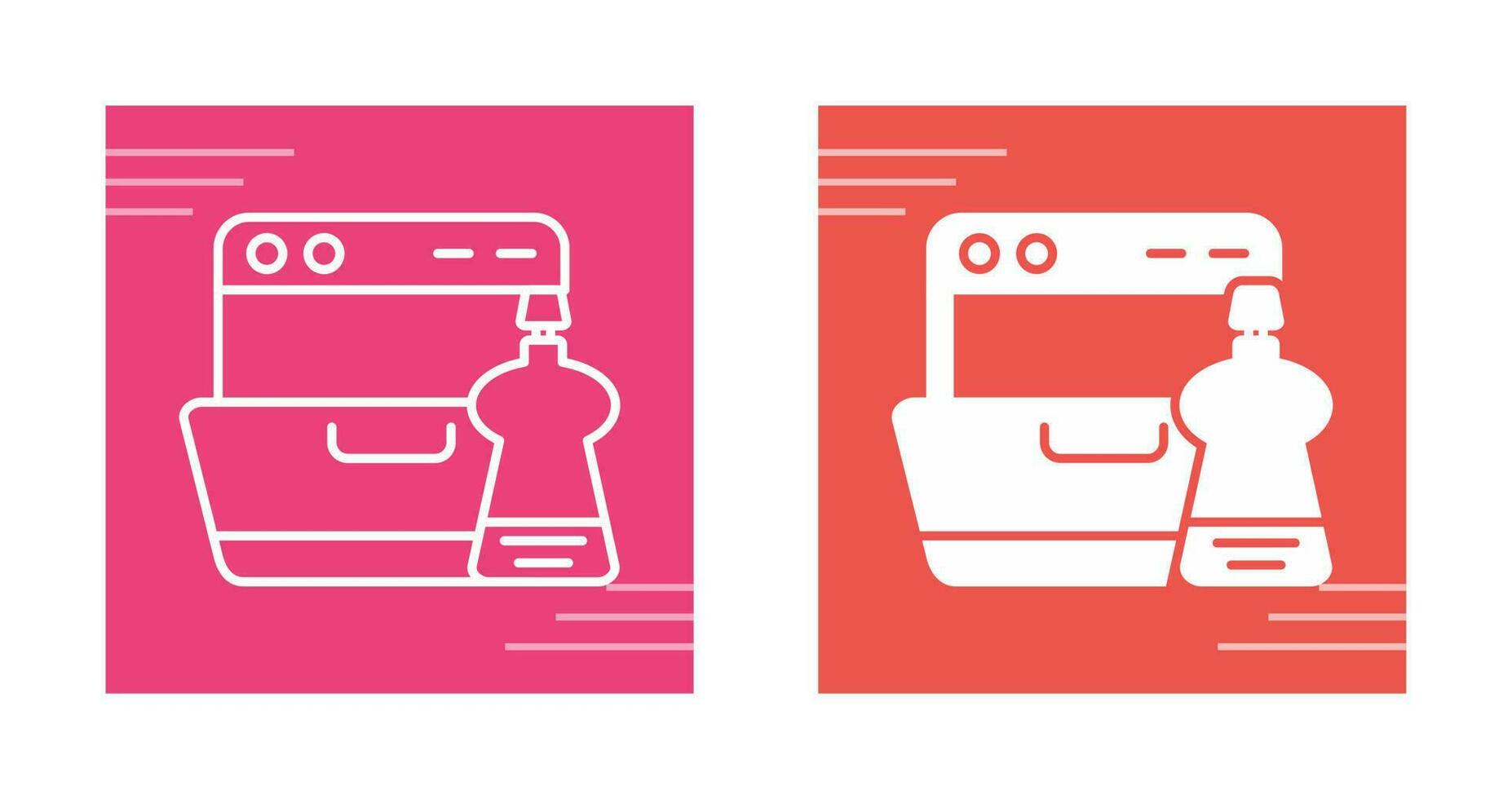 Washing Dishes Vector Icon