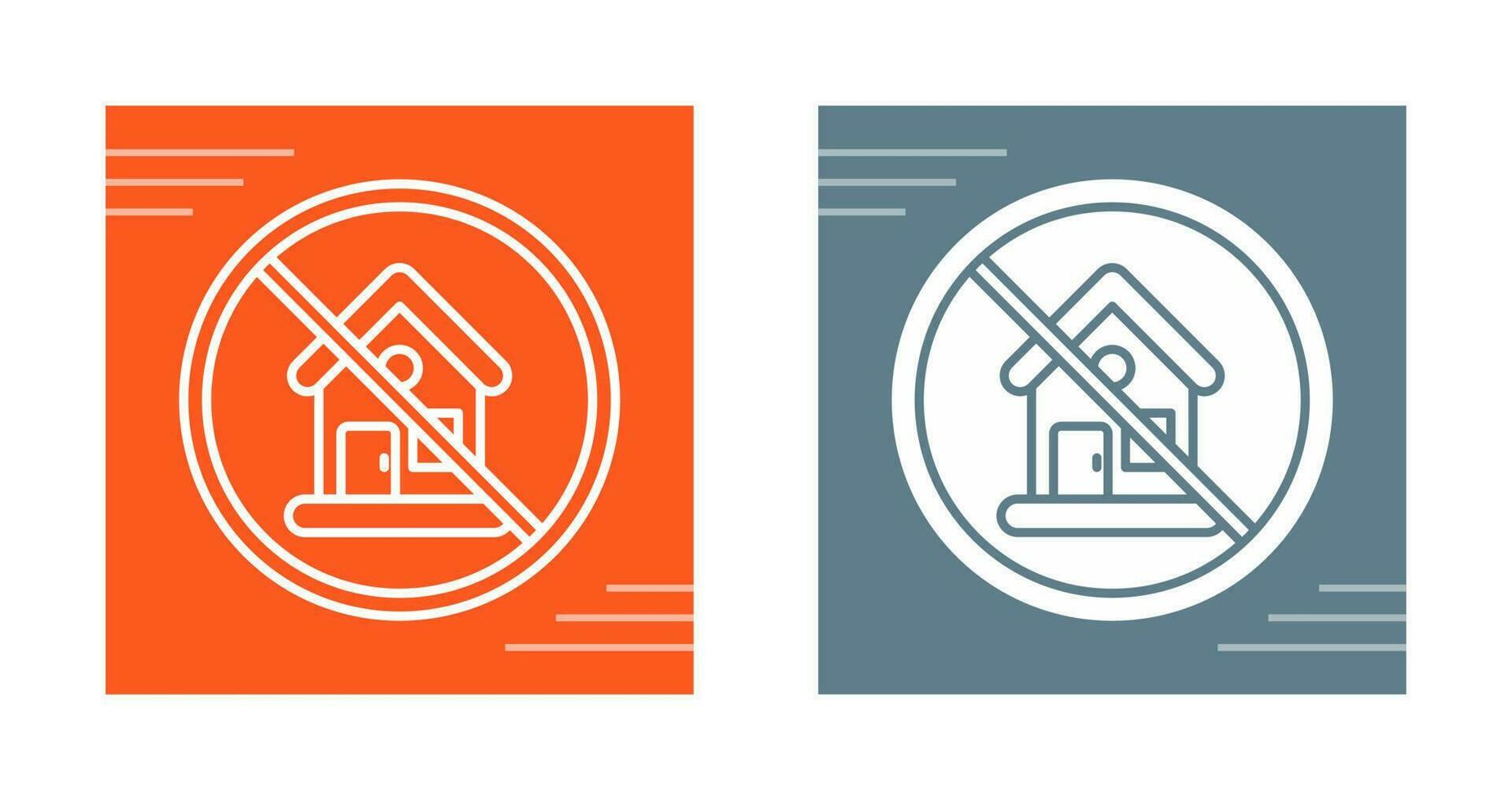 No House Vector Icon