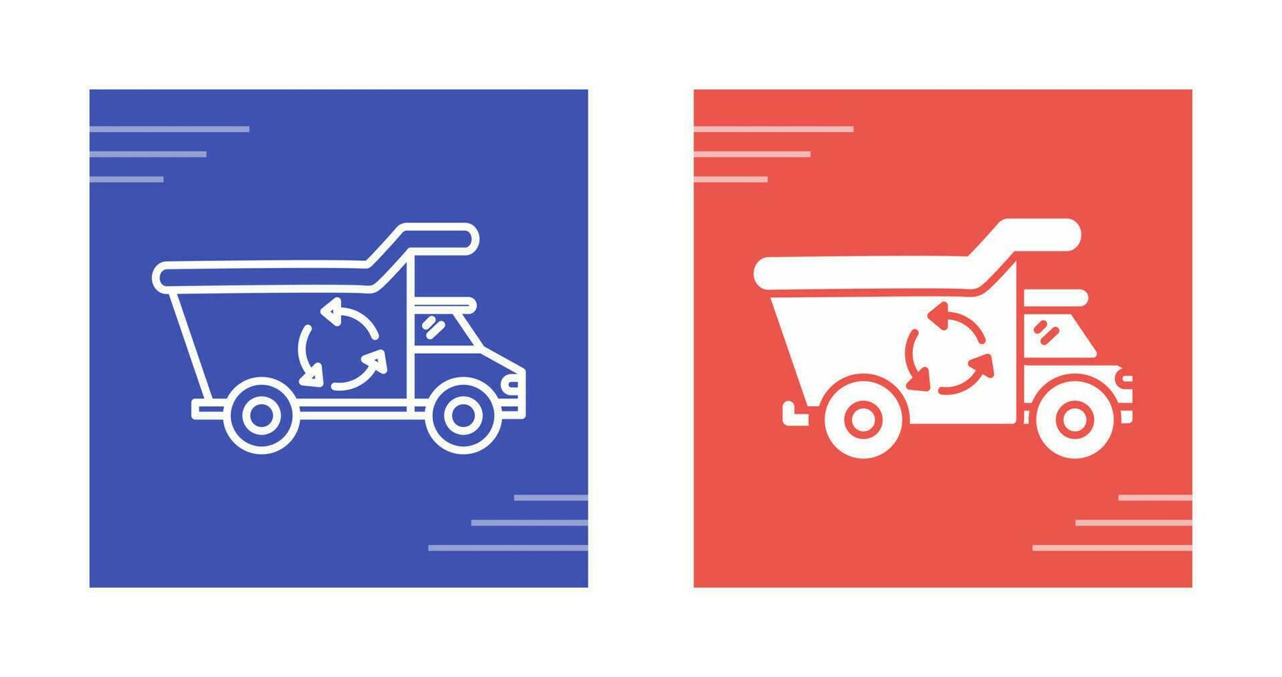 Recycling Truck Vector Icon