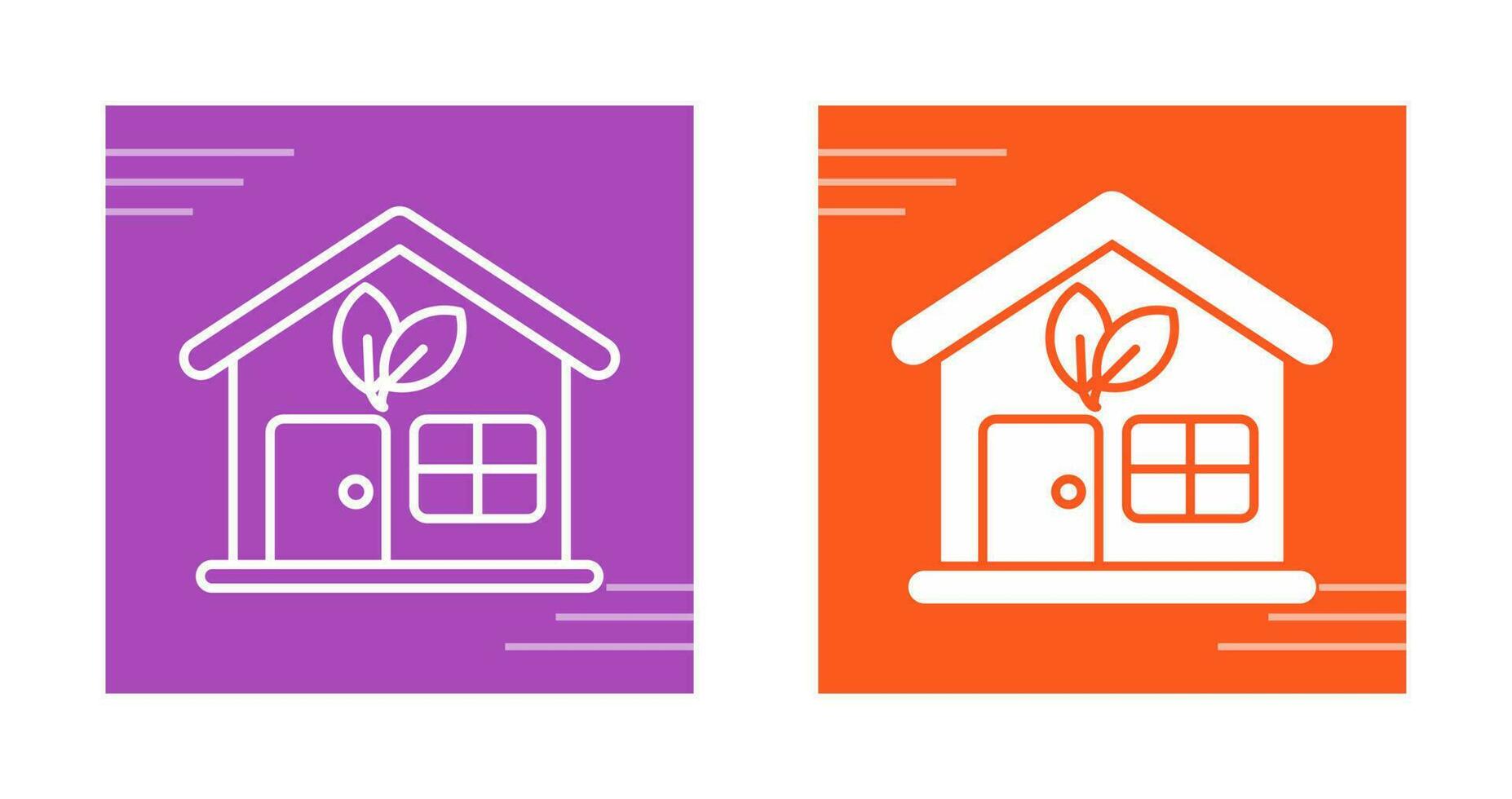 Eco House Vector Icon