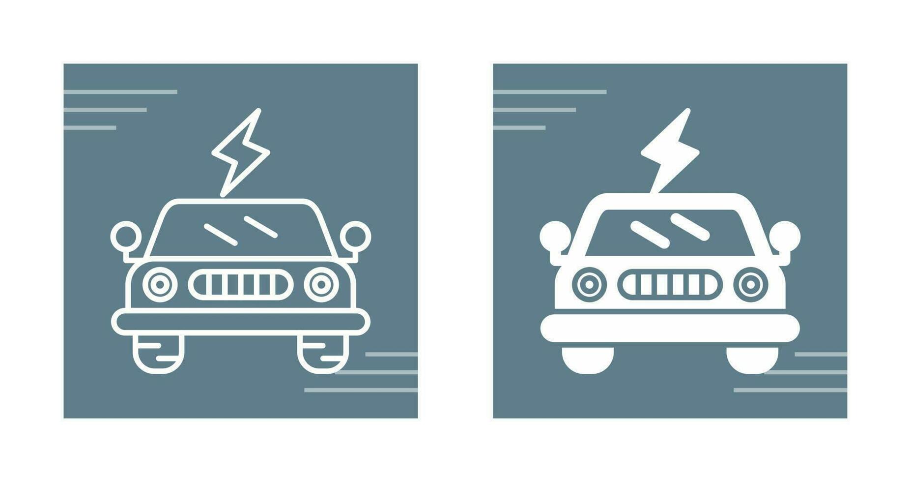 Electric Car Vector Icon