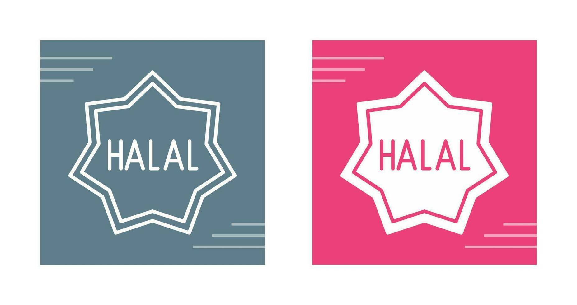 icono de vector halal