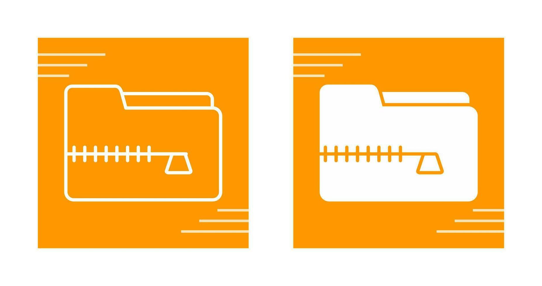 Zip File Vector Icon