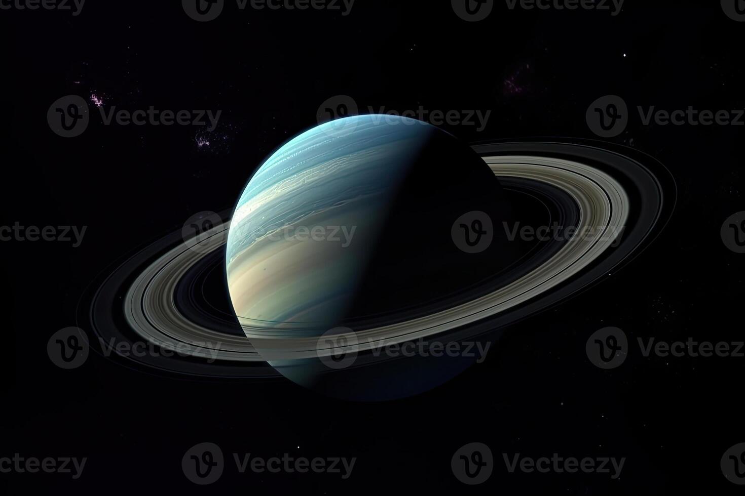 Unknown planet, view from space. photo