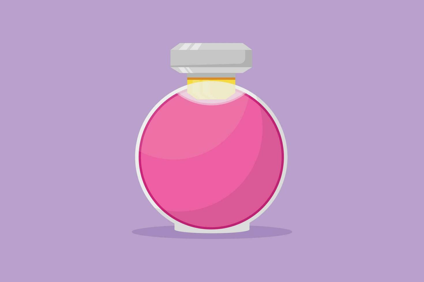 dibujos animados plano estilo dibujo estilizado perfume frascos y botellas productos cosméticos icono, logotipo, etiqueta, volantes, pegatina, tarjeta. perfume plano diseño cosmético y spa concepto. gráfico diseño vector ilustración