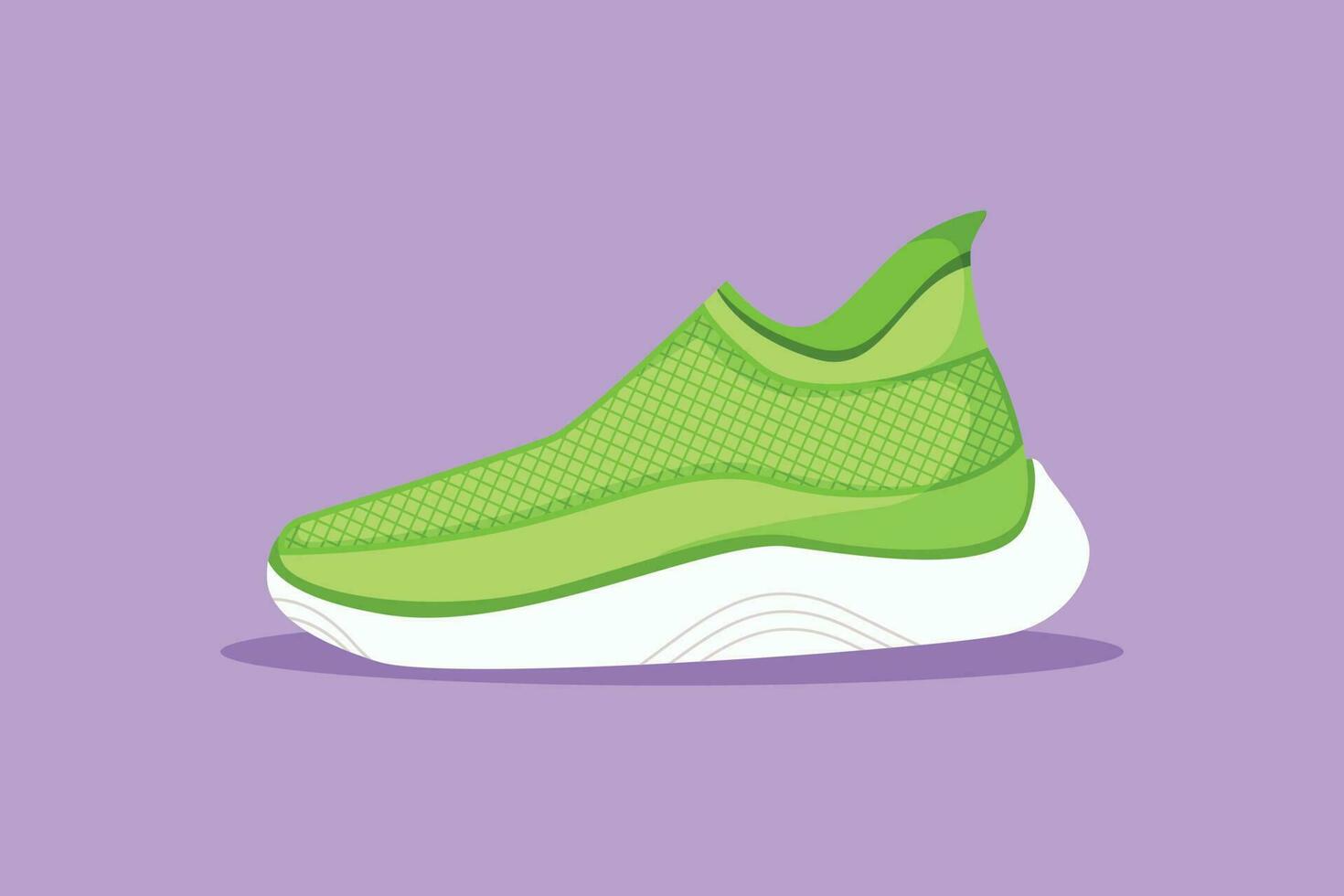 dibujos animados plano estilo dibujo corriendo vistoso zapatos. brillante deporte zapatillas símbolo. aptitud Zapatos para capacitación. Deportes Zapatos logo. de moda, casual para hombre o mujer. gráfico diseño vector ilustración