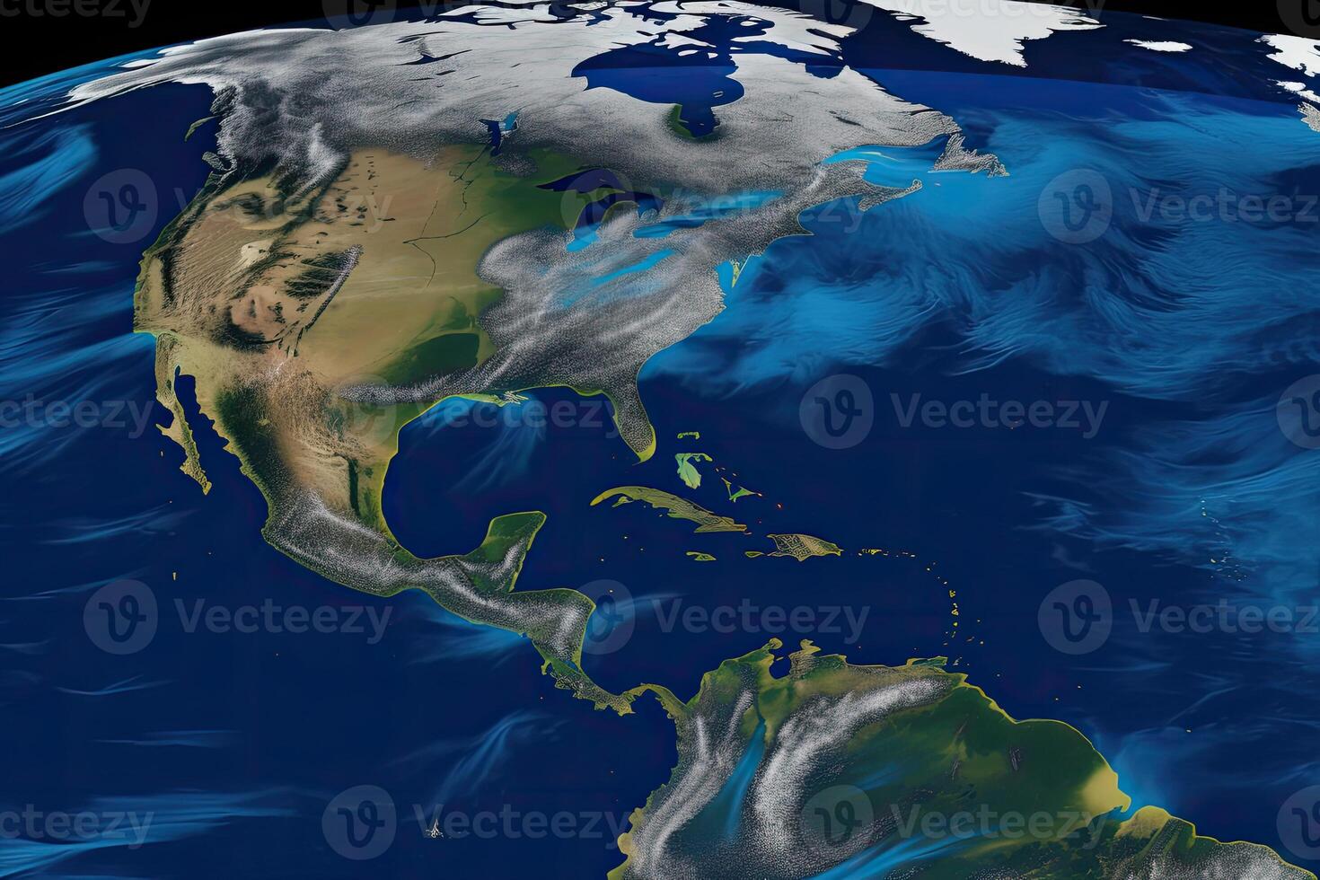 World map with weather forecast application. photo