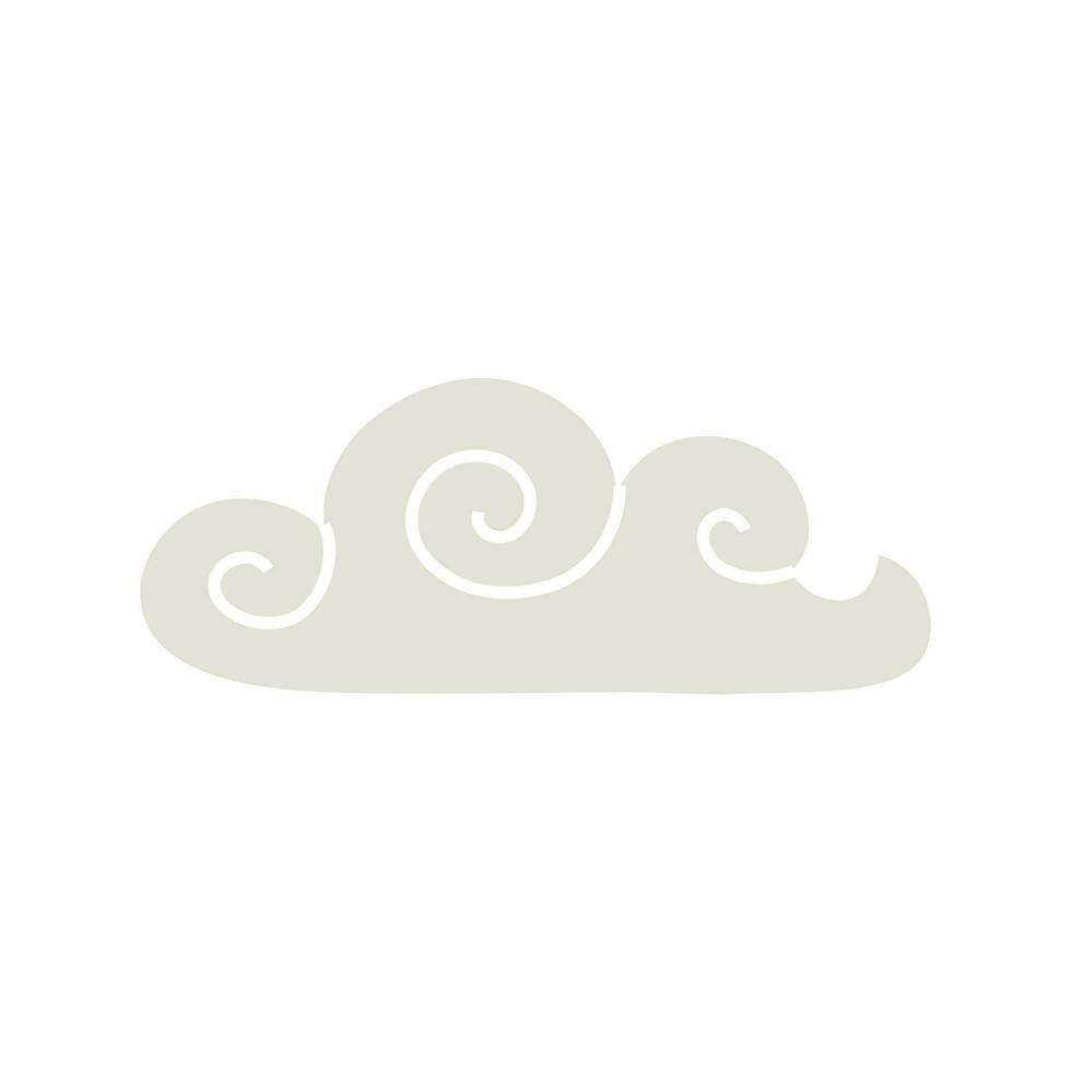 cloud in flat trendy style. simple shapes, vector illustration. concept icons for weather conditions