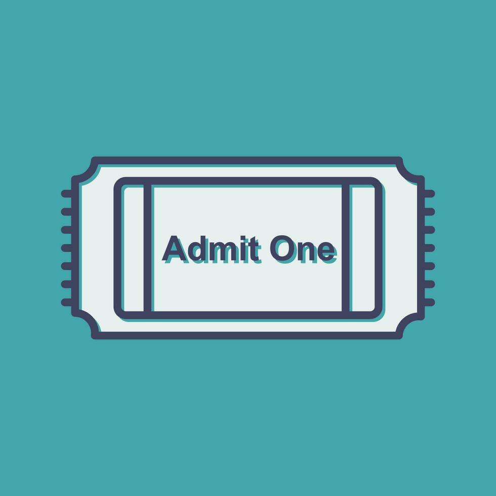 Movie Ticket Vector Icon