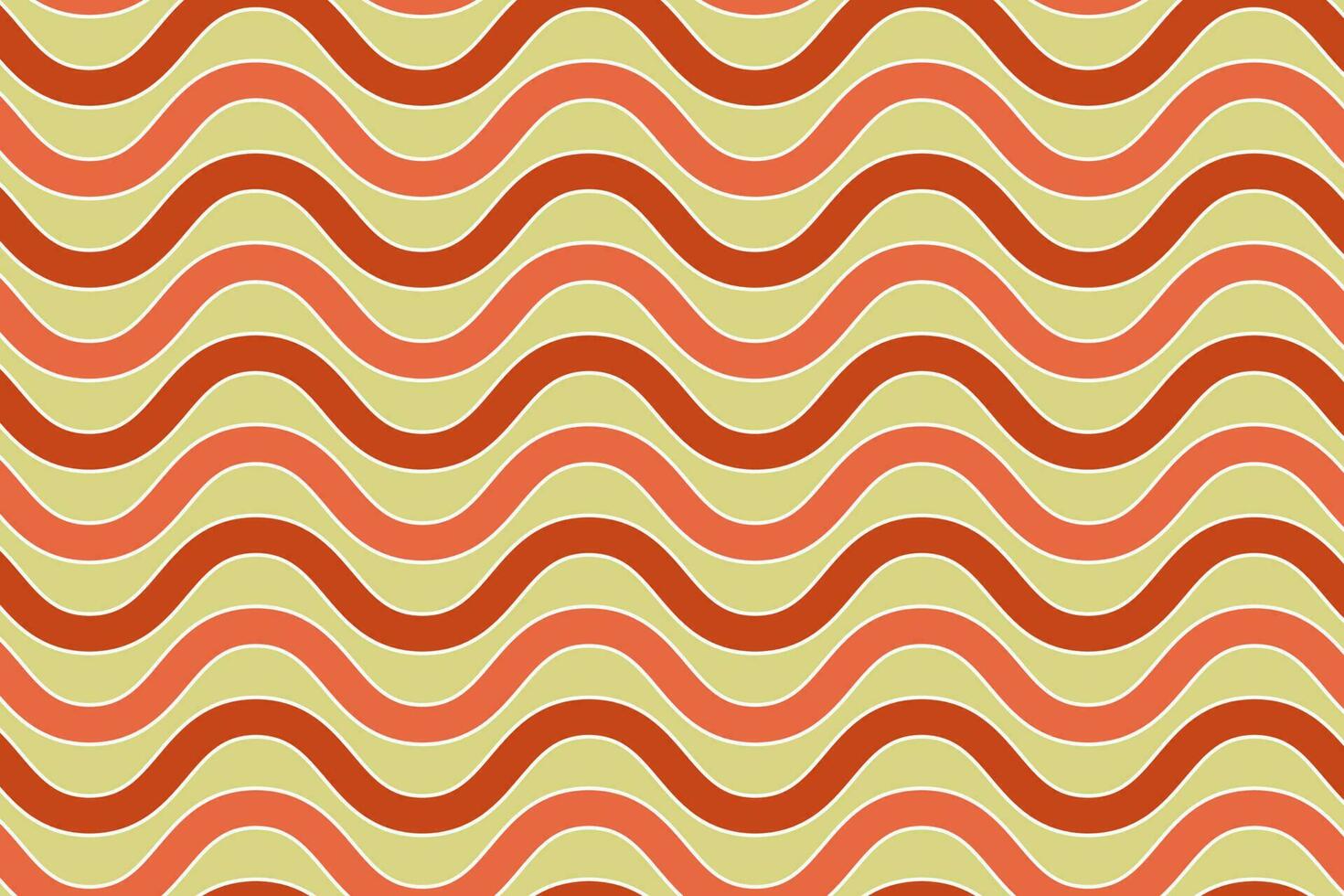 Retro wavy line seamless pattern vector