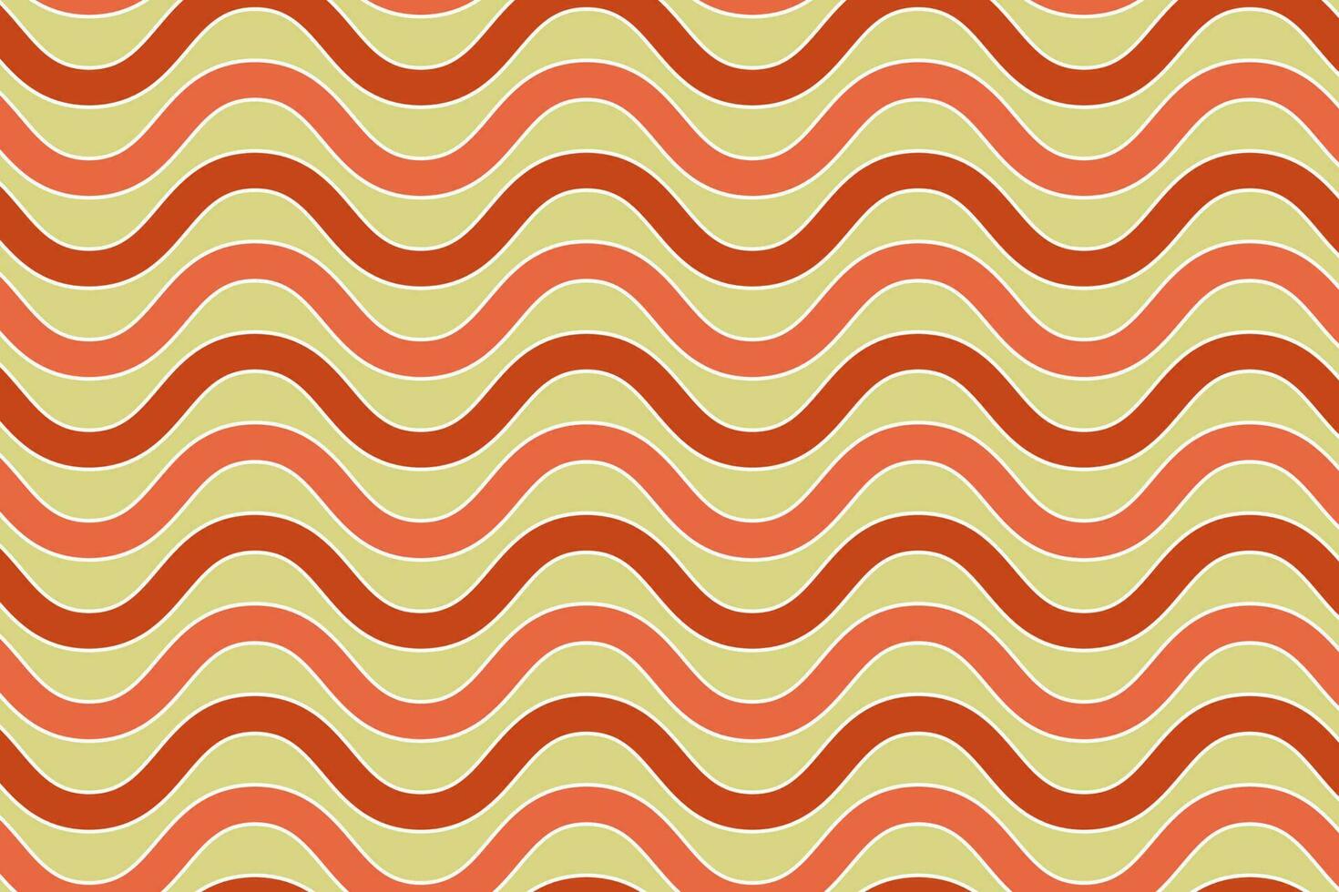 Retro wavy line seamless pattern vector