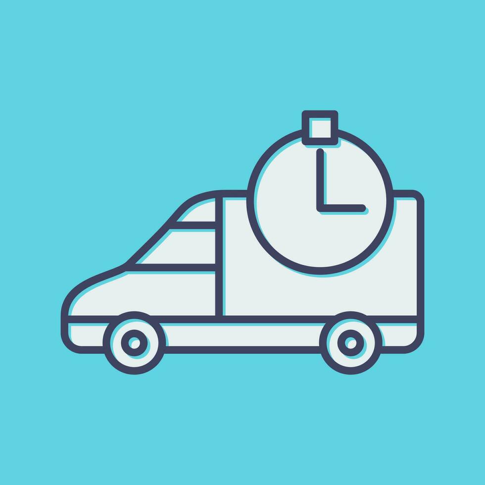 Time Based Delivery Vector Icon