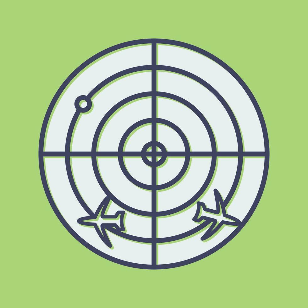 Radar Screen Vector Icon