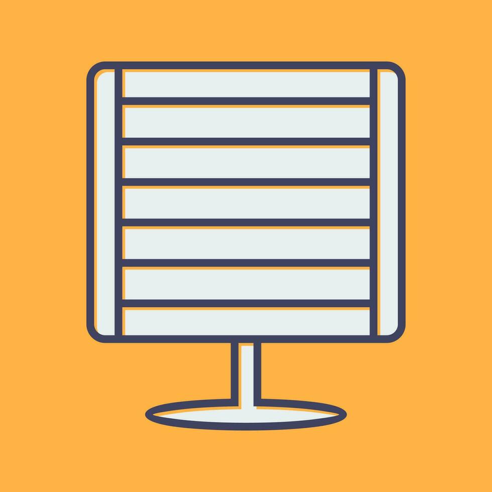 Infrared Heater Vector Icon