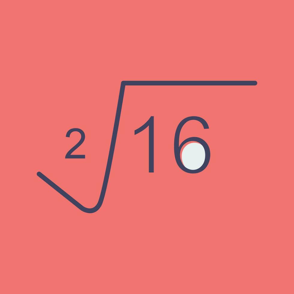 Square Root Vector Icon