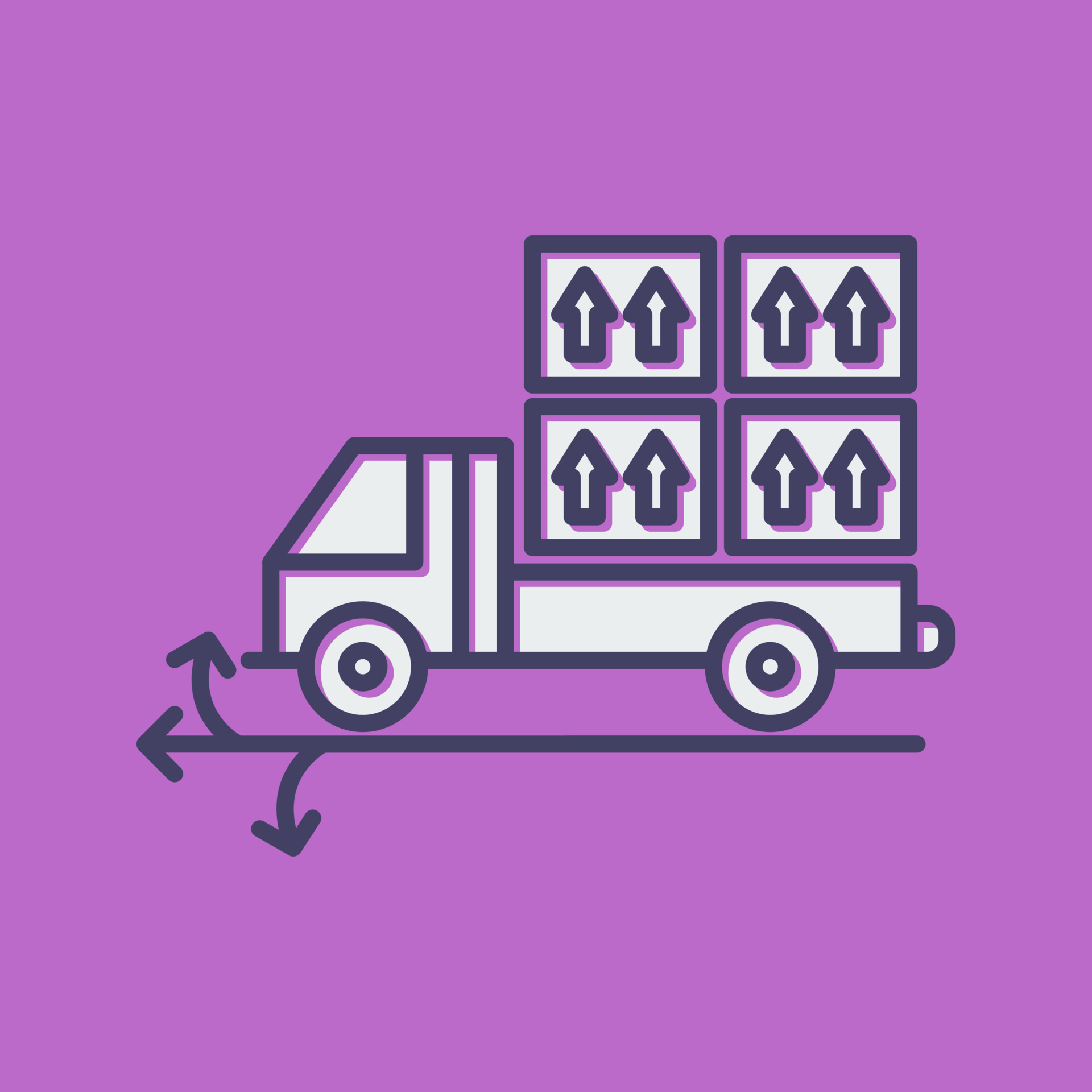 Multiple Delivery Points Vector Icon 23603844 Vector Art at Vecteezy