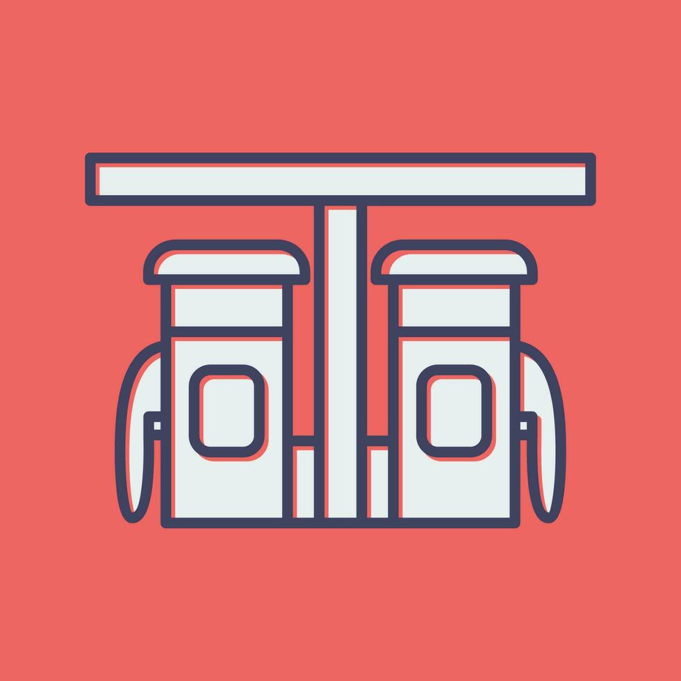 Petrol Station Vector Icon