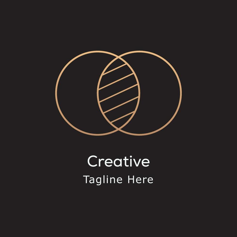 Circle logo design vector