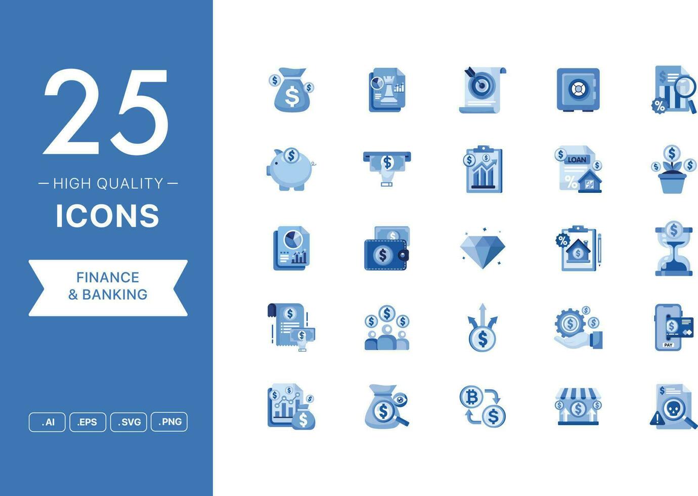 Vector set of Finance icons