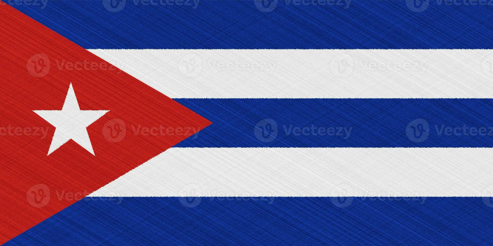 Flag of Cuba on a textured background. Concept collage. photo