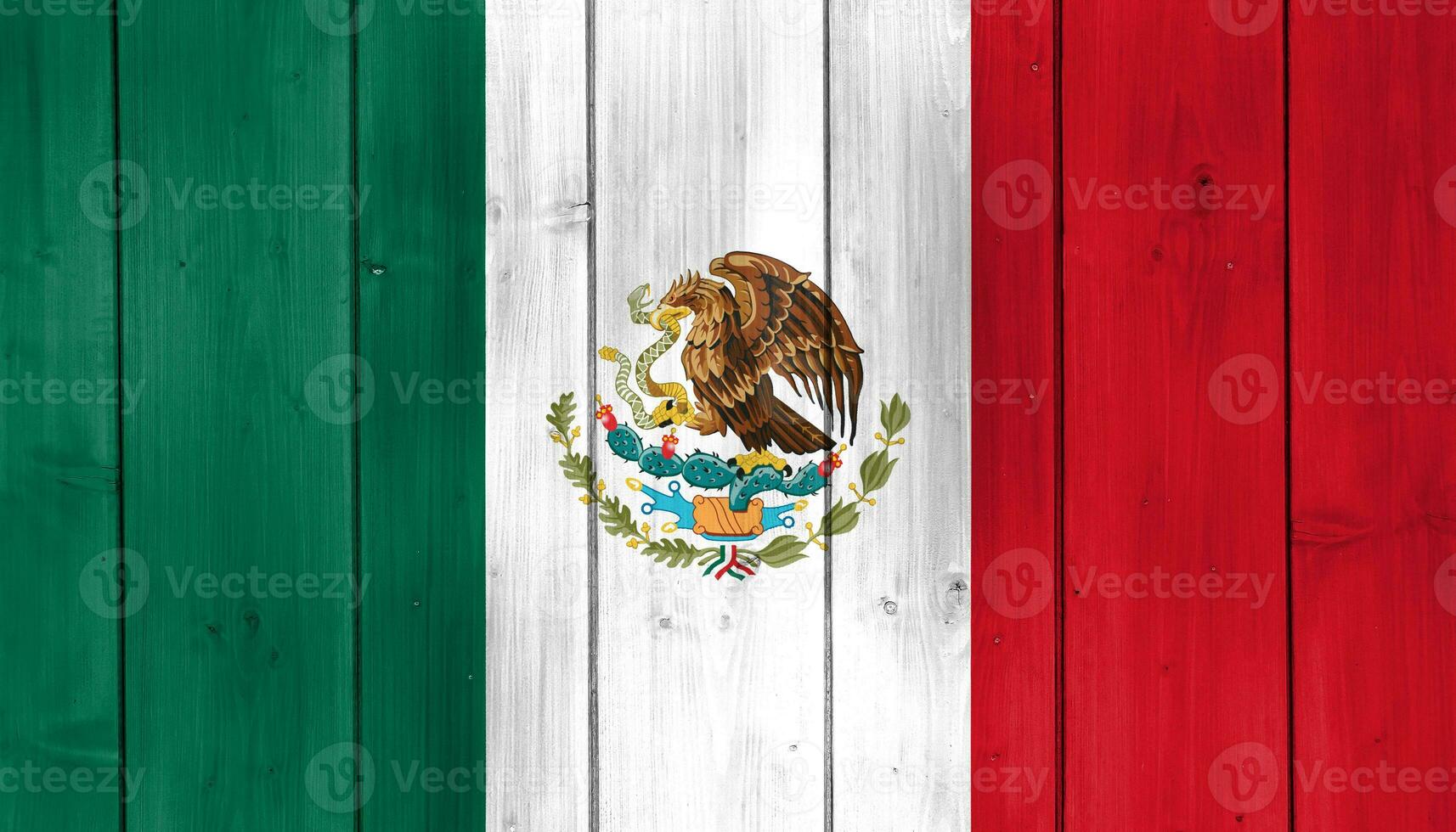 Flag of Mexico on a textured background. Concept collage. photo