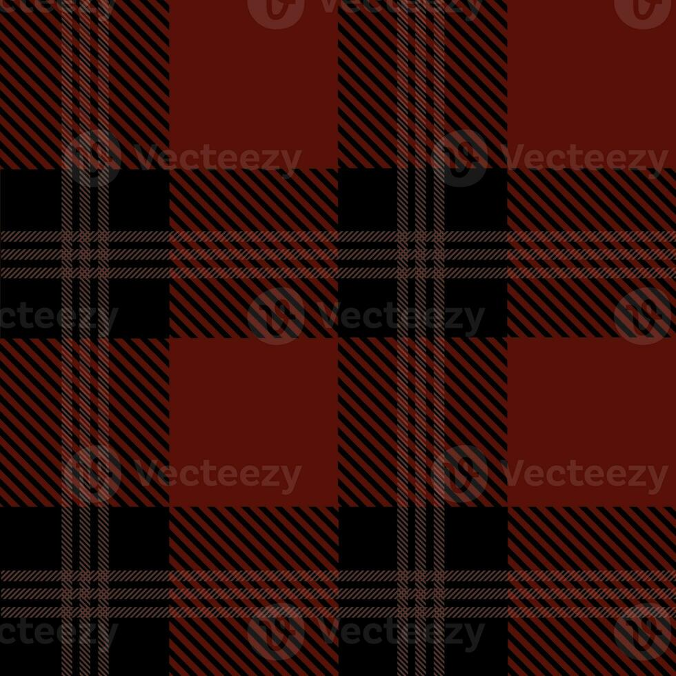 Tartan seamless pattern, red and black can be used in the design. Bedding, curtains, tablecloths photo