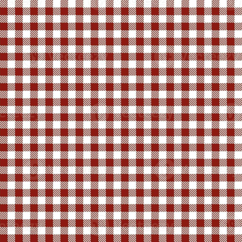 Gingham seamless pattern, red and white tail can be used in decorative designs. fashion clothes Bedding sets, curtains, tablecloths, notebooks photo