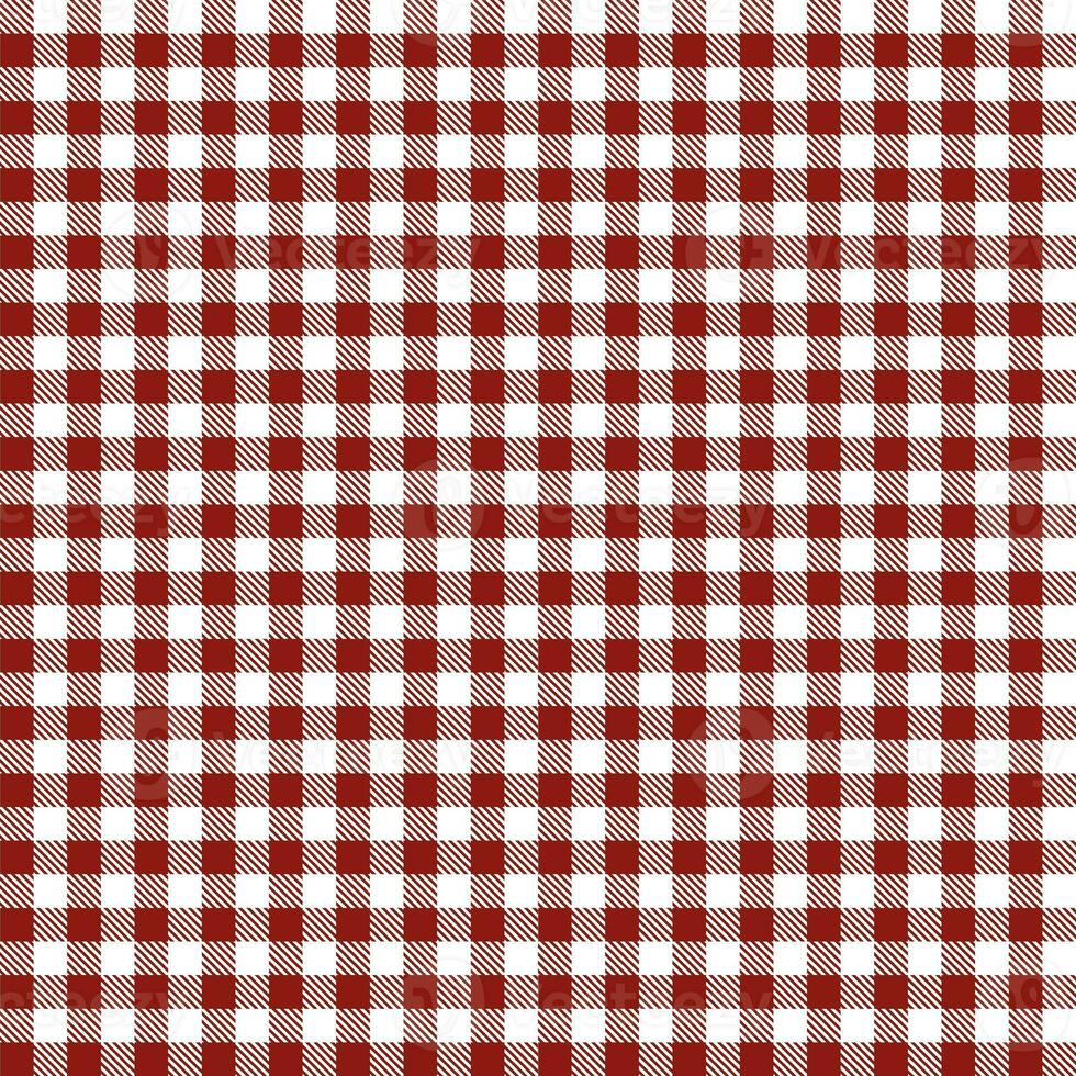 Gingham seamless pattern, red and white tail can be used in decorative designs. fashion clothes Bedding sets, curtains, tablecloths, notebooks photo