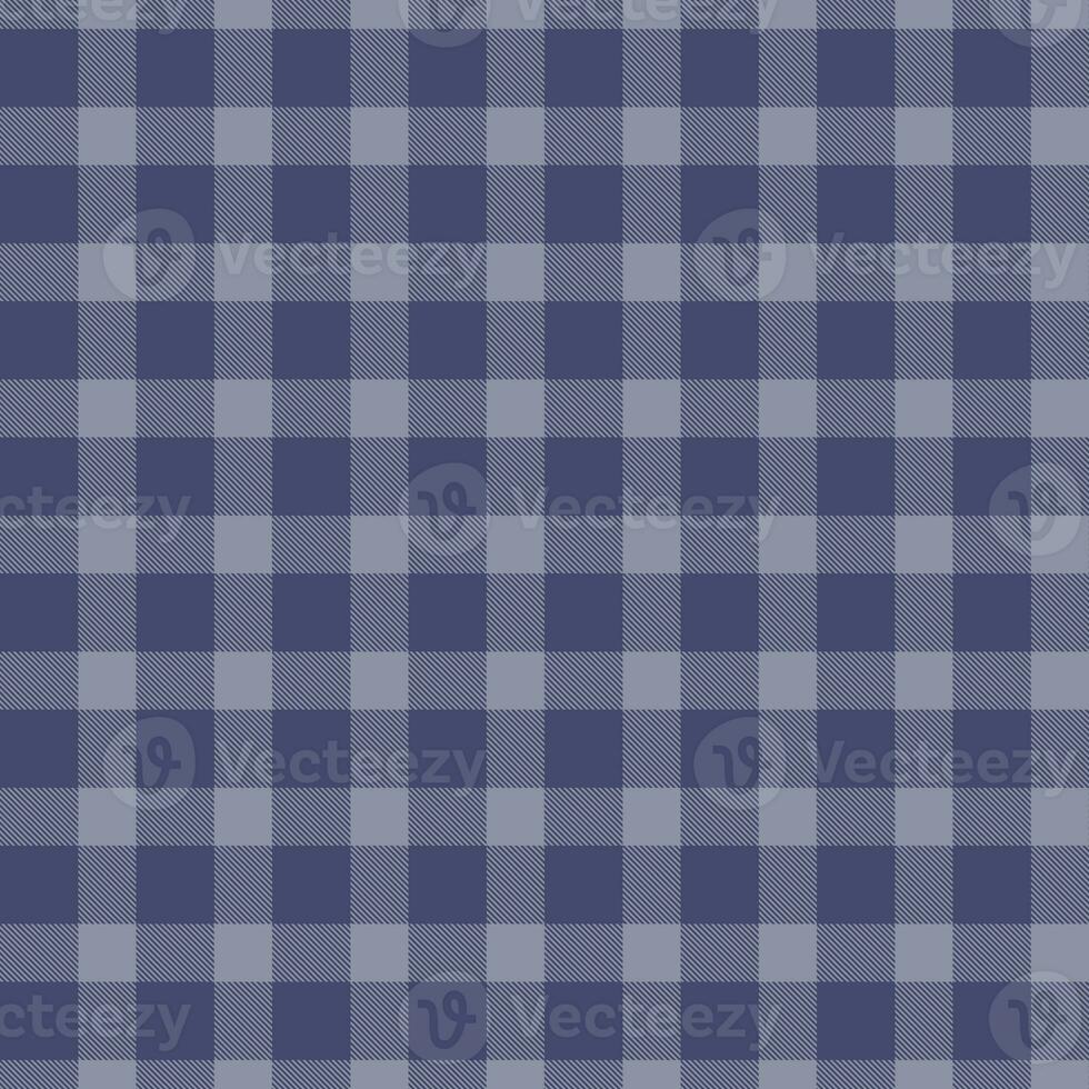 Gingham seamless pattern, blue and gray, can be used in the design of fashion clothes. Bedding, curtains, tablecloths photo