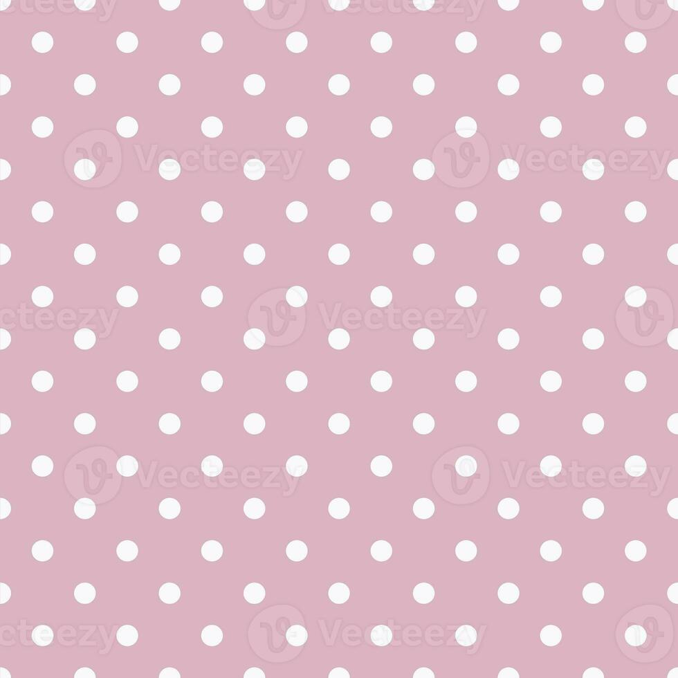 Polka dot seamless pattern, white and pink, can be used in the design. Bedding, curtains, tablecloths photo