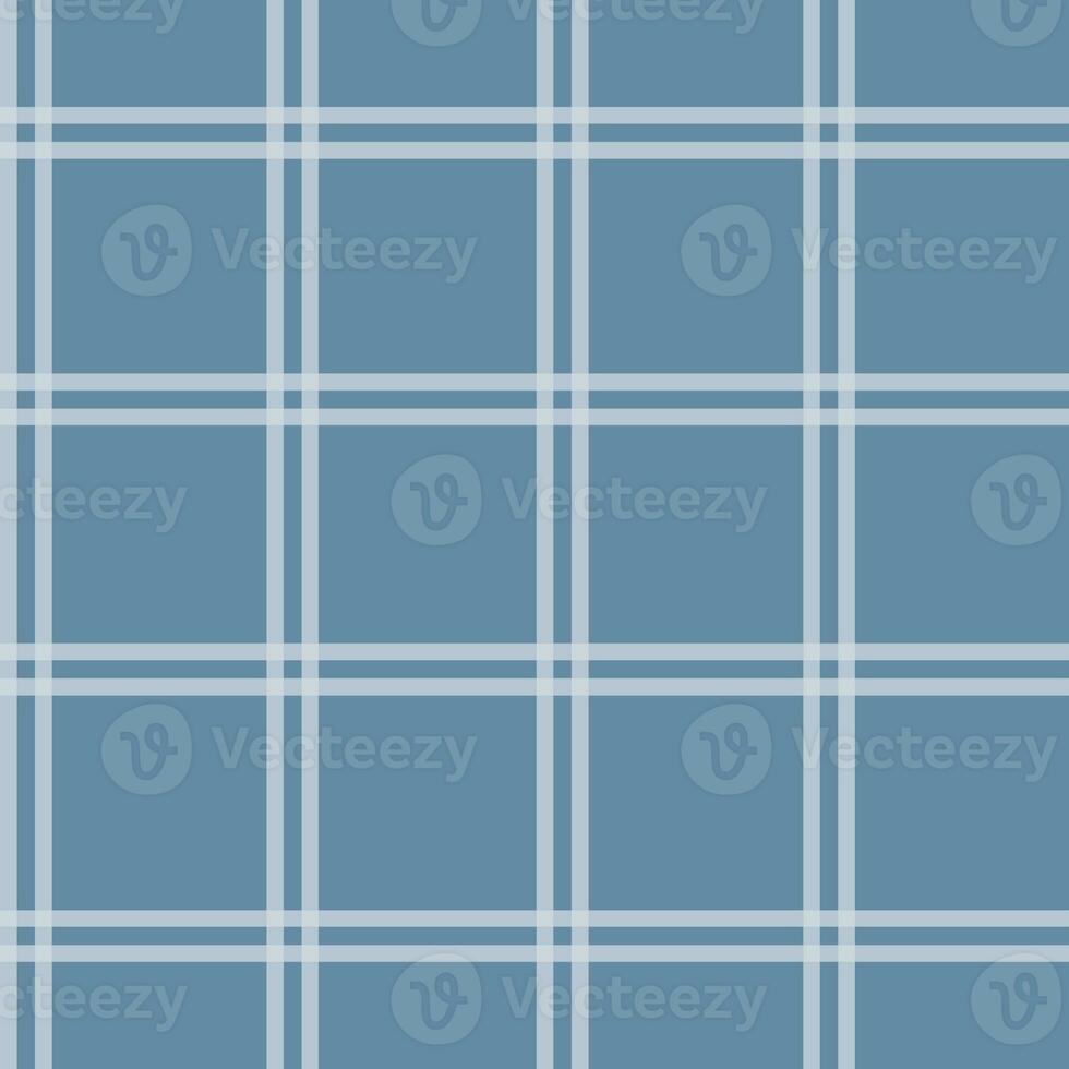 Window pane plaid seamless pattern, white and blue can be used in the design. Bedding, curtains, tablecloths photo