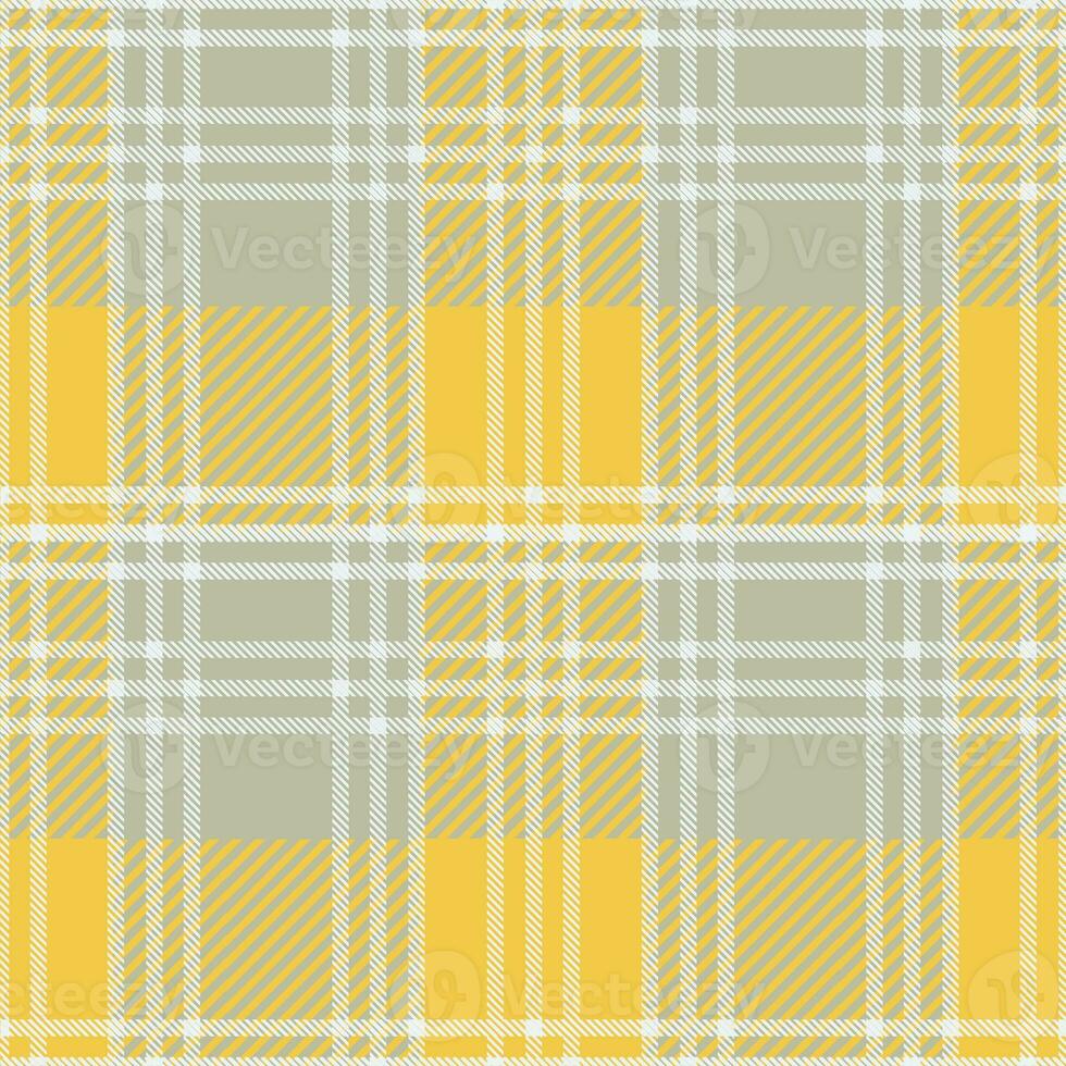 Tartan seamless pattern, gray and yellow, can be used in the design of fashion clothes. Bedding, curtains, tablecloths photo
