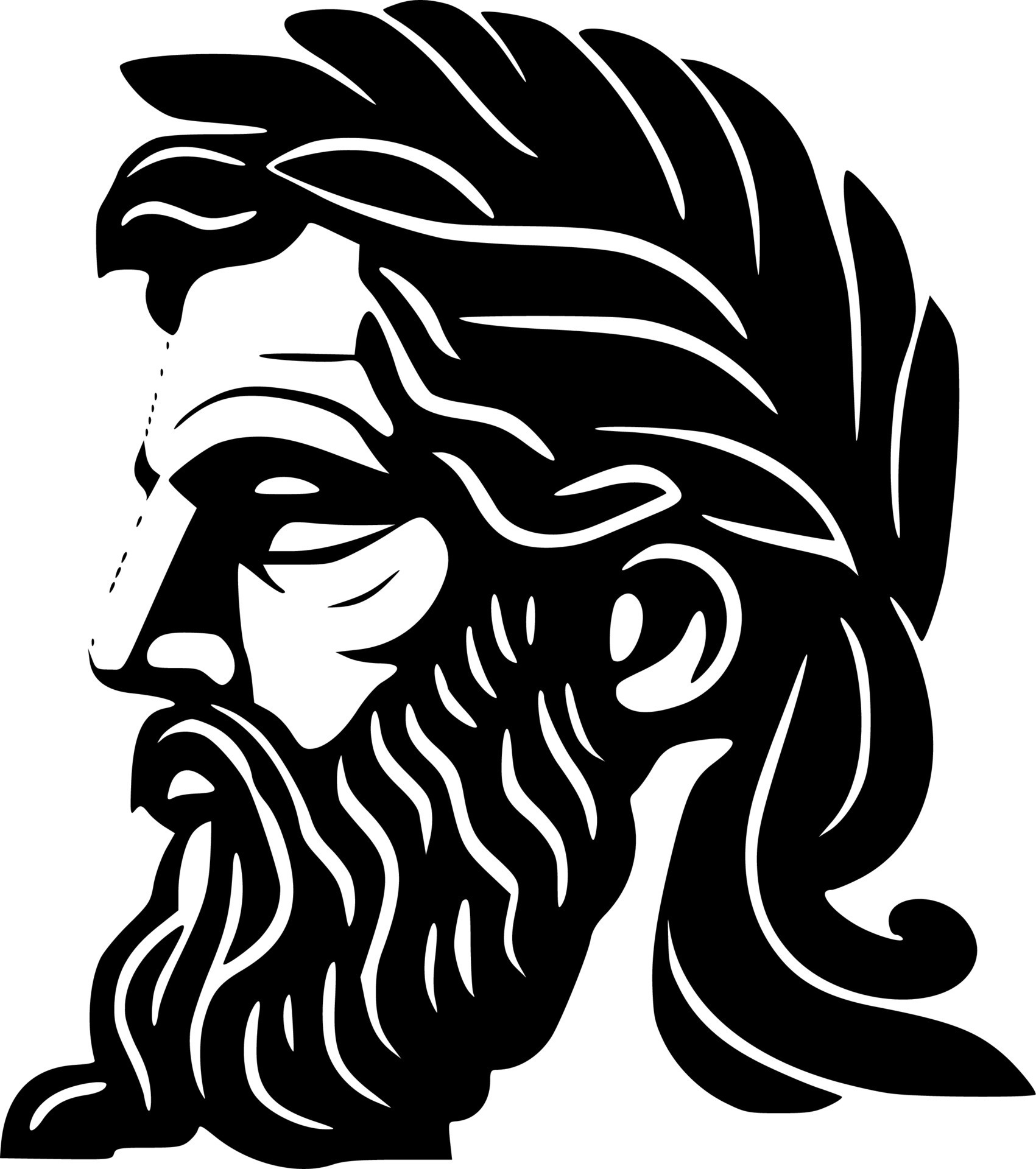 Greek, Minimalist and Simple Silhouette - Vector illustration 23604779