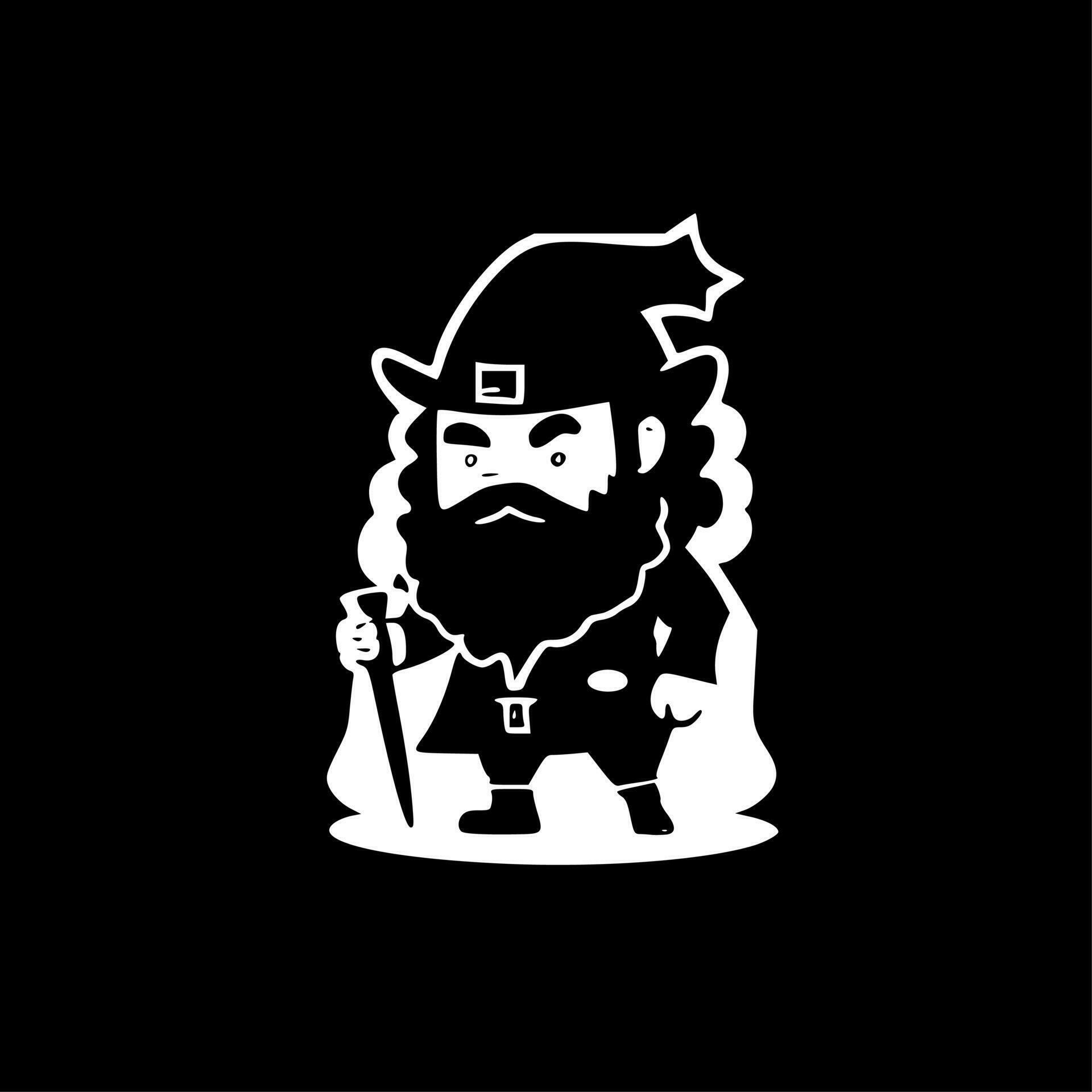 Leprechaun, Black and White Vector illustration 23604785 Vector Art at