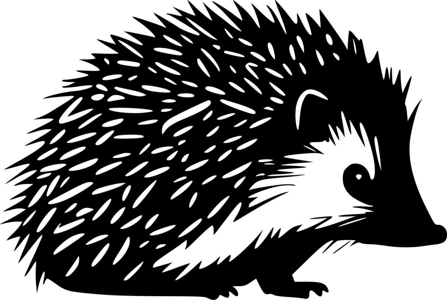 Hedgehog - High Quality Vector Logo - Vector illustration ideal for T-shirt graphic