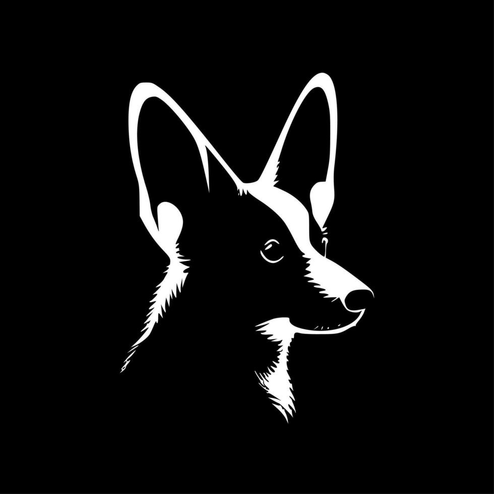 Dog Ears - Minimalist and Flat Logo - Vector illustration