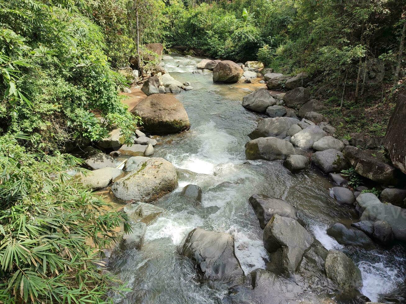 foto de un cascada en el Kalimantan bosque