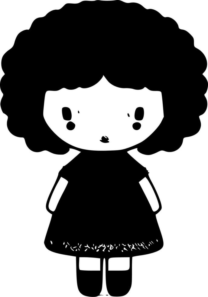 Doll - High Quality Vector Logo - Vector illustration ideal for T-shirt graphic