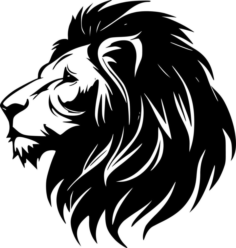 Lion - Minimalist and Flat Logo - Vector illustration