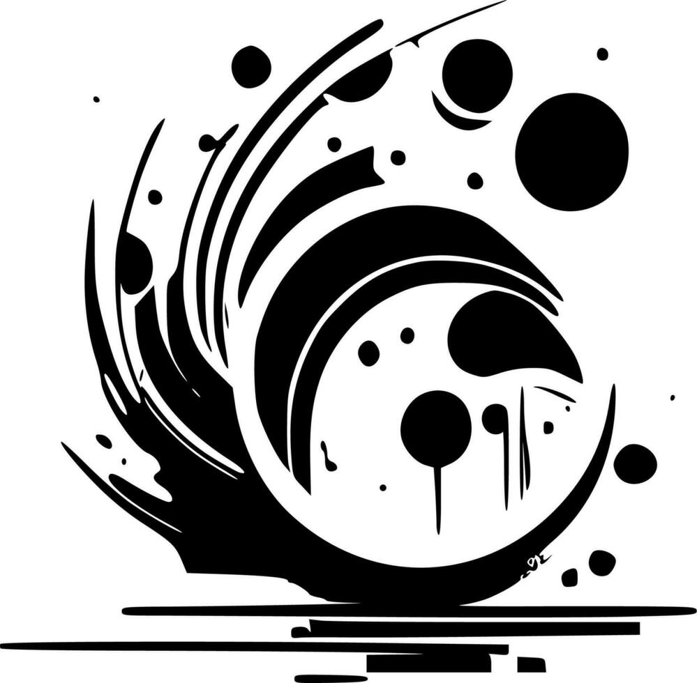 Abstract, Minimalist and Simple Silhouette - Vector illustration
