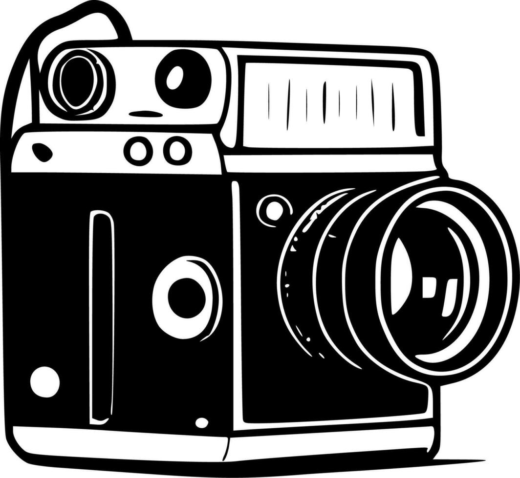 Camera - Minimalist and Flat Logo - Vector illustration