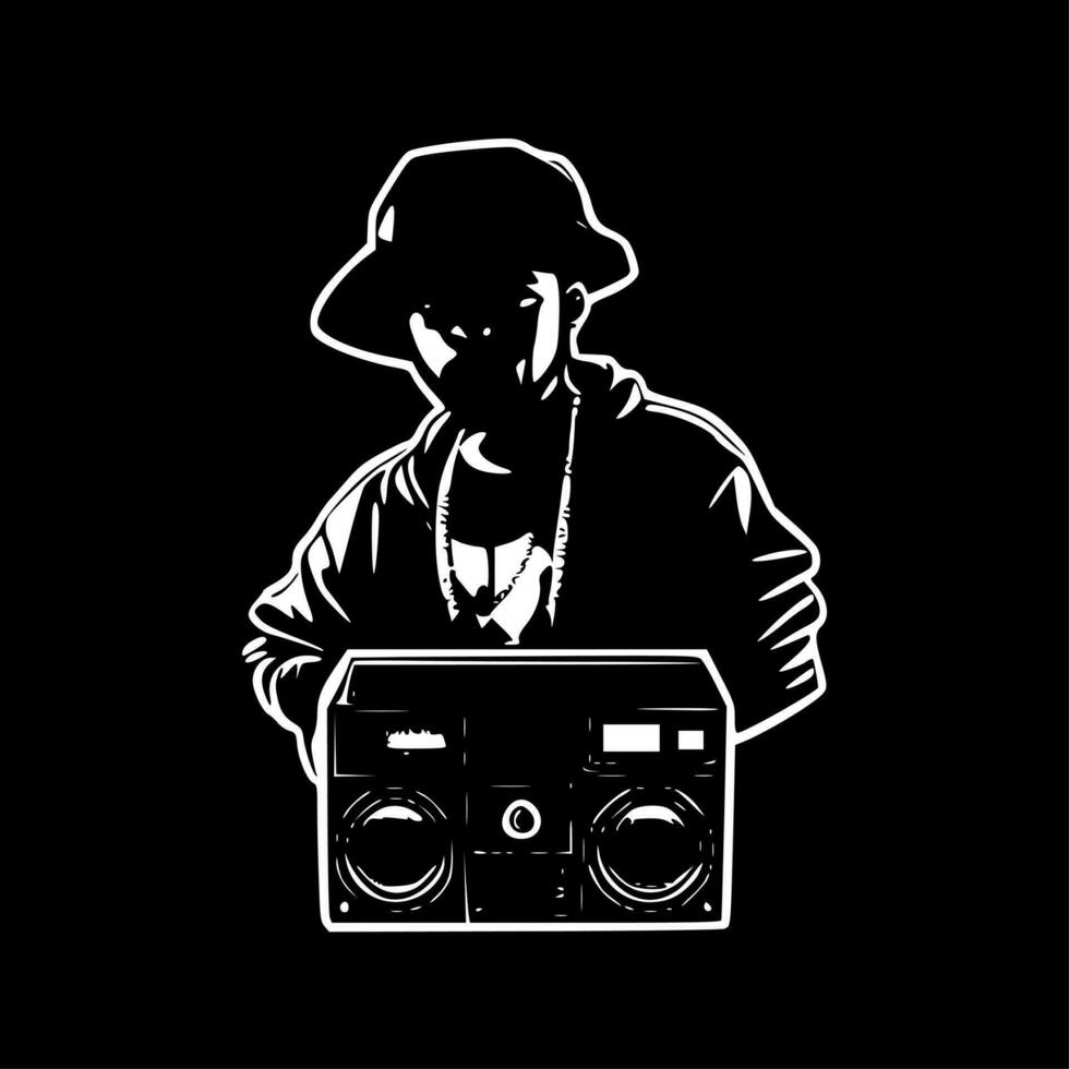 Hip Hop - High Quality Vector Logo - Vector illustration ideal for T-shirt graphic