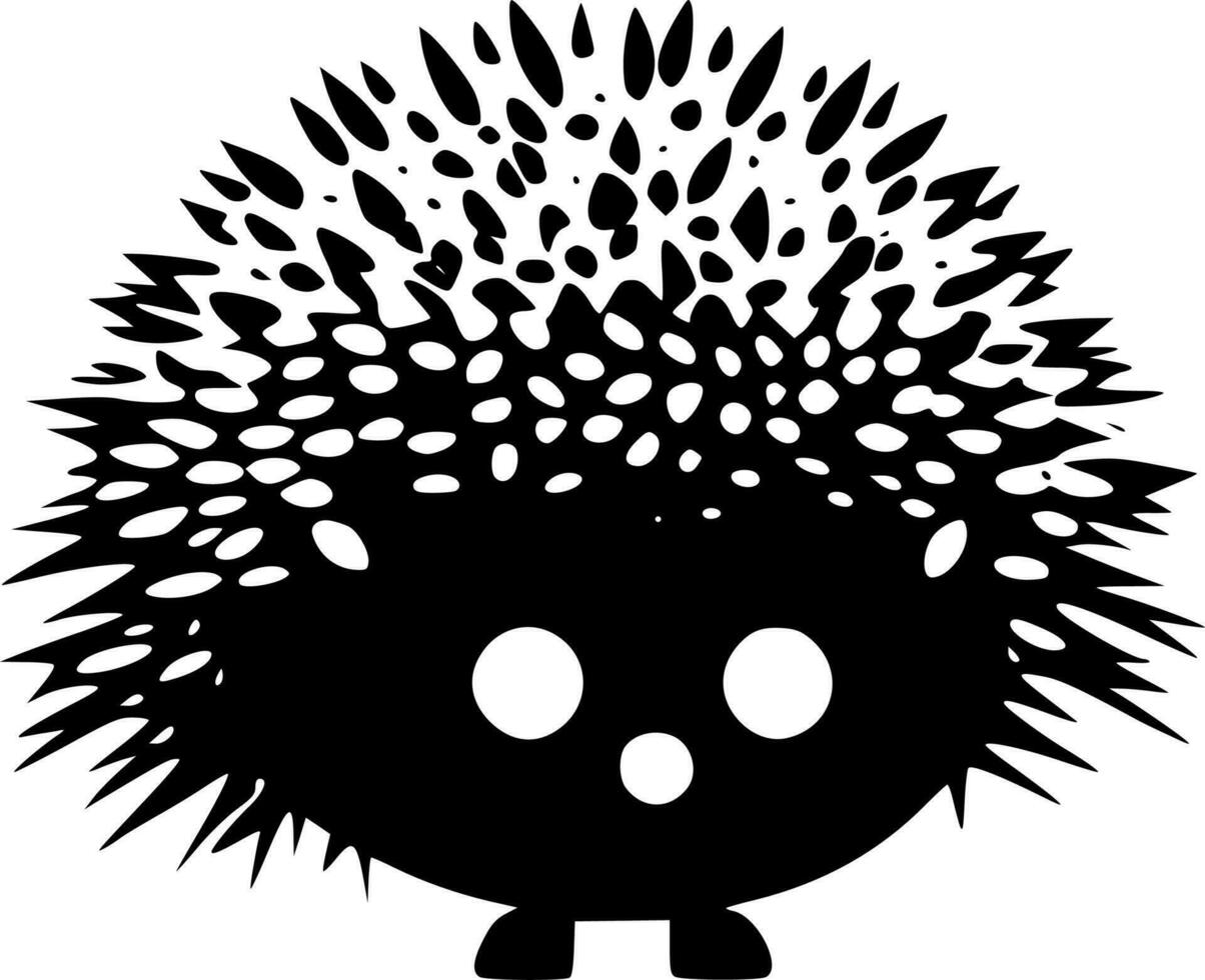 Hedgehog - Minimalist and Flat Logo - Vector illustration