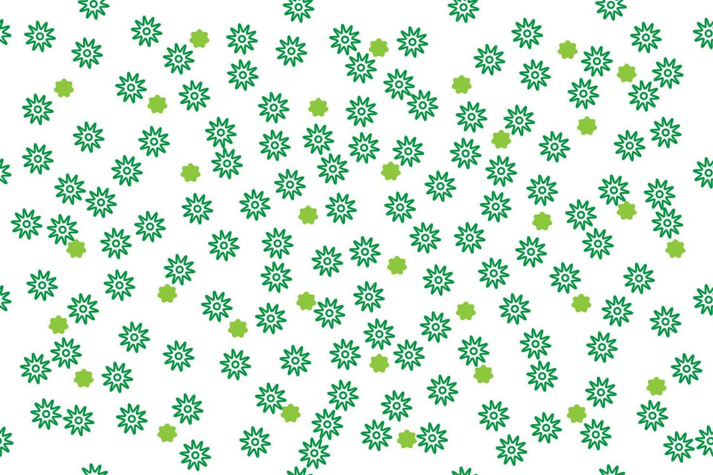 Seamless Floral Pattern with Minimalist Line Style vector